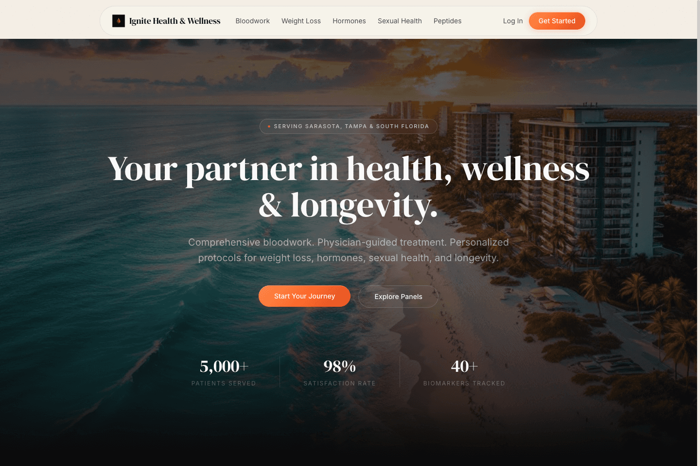 Ignite Health & Wellness - Health · Longevity · Web